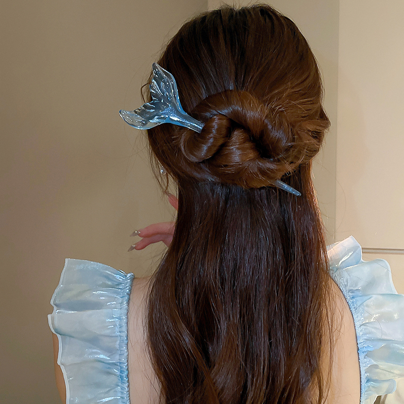 Travel Accessories Personalised - New Clear Sea Bluey Fishtail Hairpins