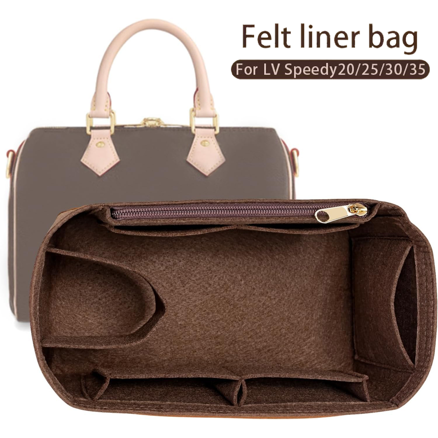 Travel Accessories Lv - Felt Insert Bag Organizer for LV