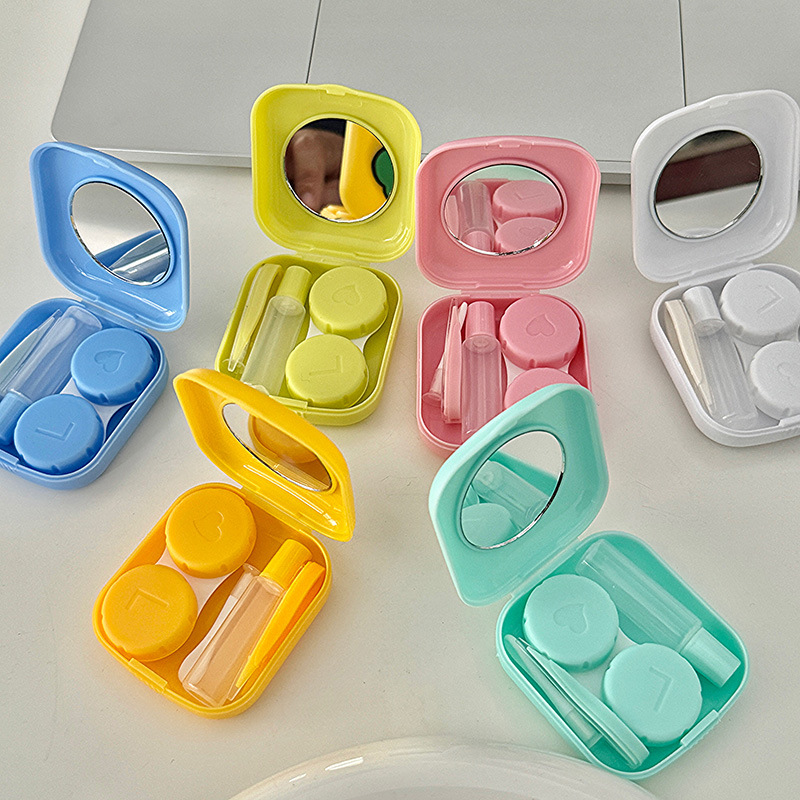 Travel Video Accessories - Mini Contact Lenses Case Solid Color