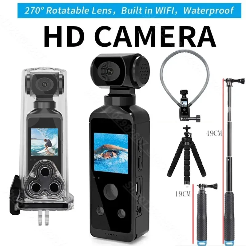 Travel Video Accessories - 4K Ultra HD Pocket Action Camera