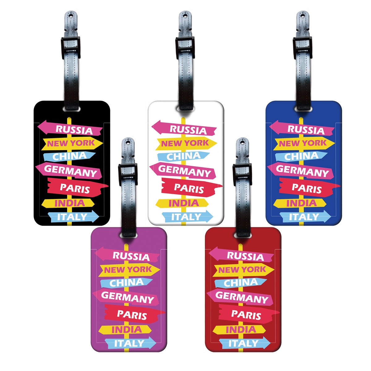 Travel Accessories B&M - Creative Road Sign Indication Luggage Tags