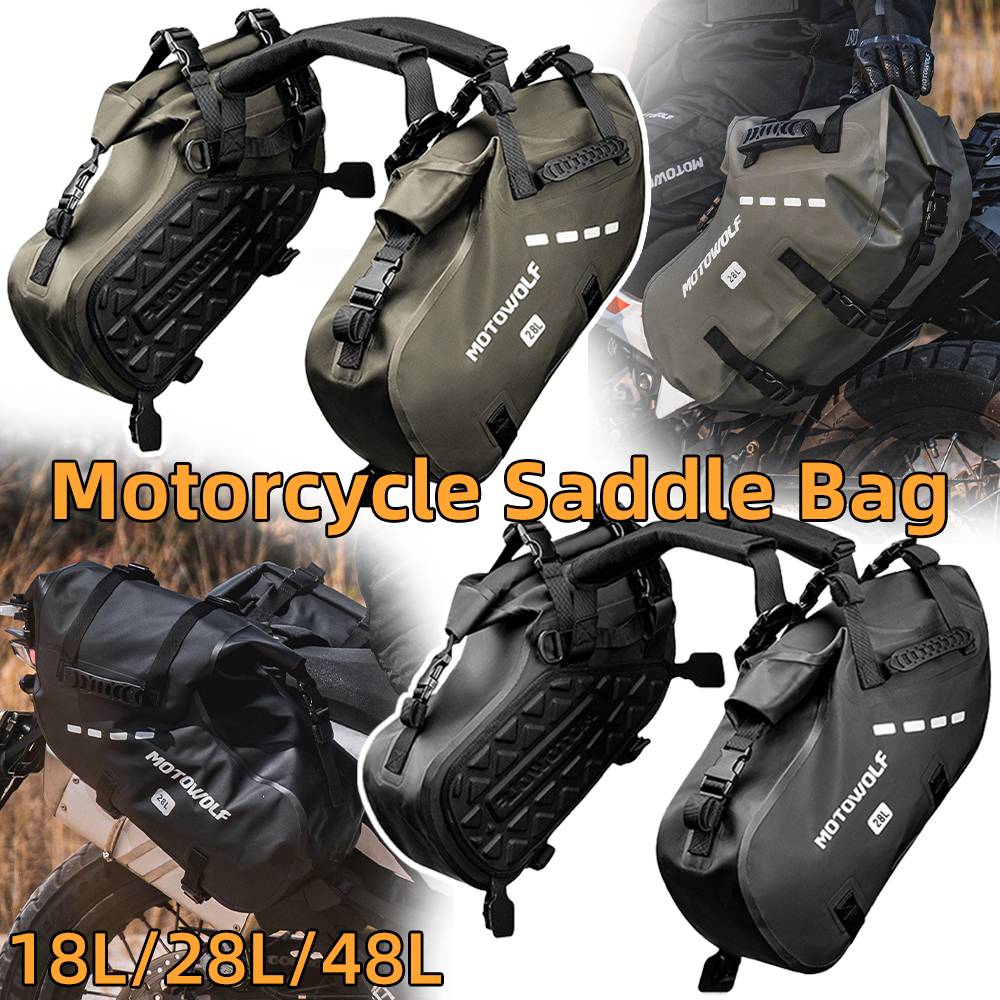Travel Accessories B&M - Waterproof Motorcycle Saddle Bags 18L 28L