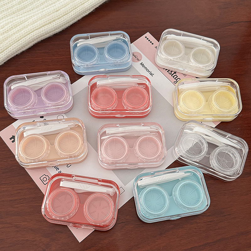 Travel Video Accessories - Portable Mini Contact Lens Case Multi-Color