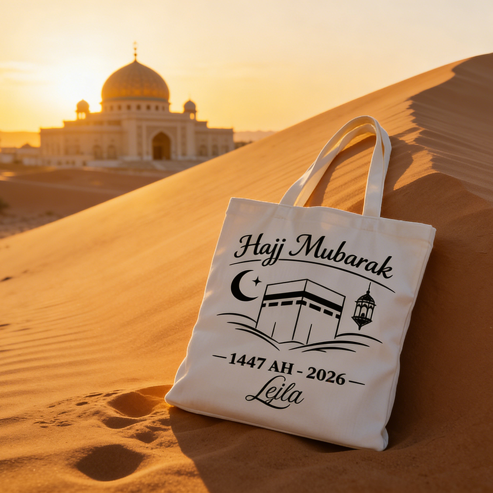 Personalized Hajj Mubarak Canv - Travel Accessories Personalised ulasan dan harga