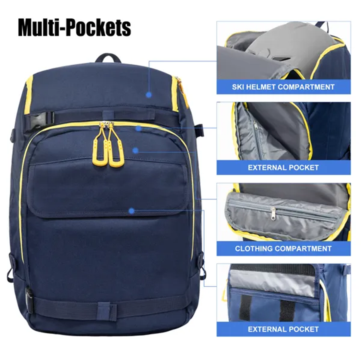 50L Blue Travel Ski Backpack f - Travel Accessories In Amazon ulasan dan harga