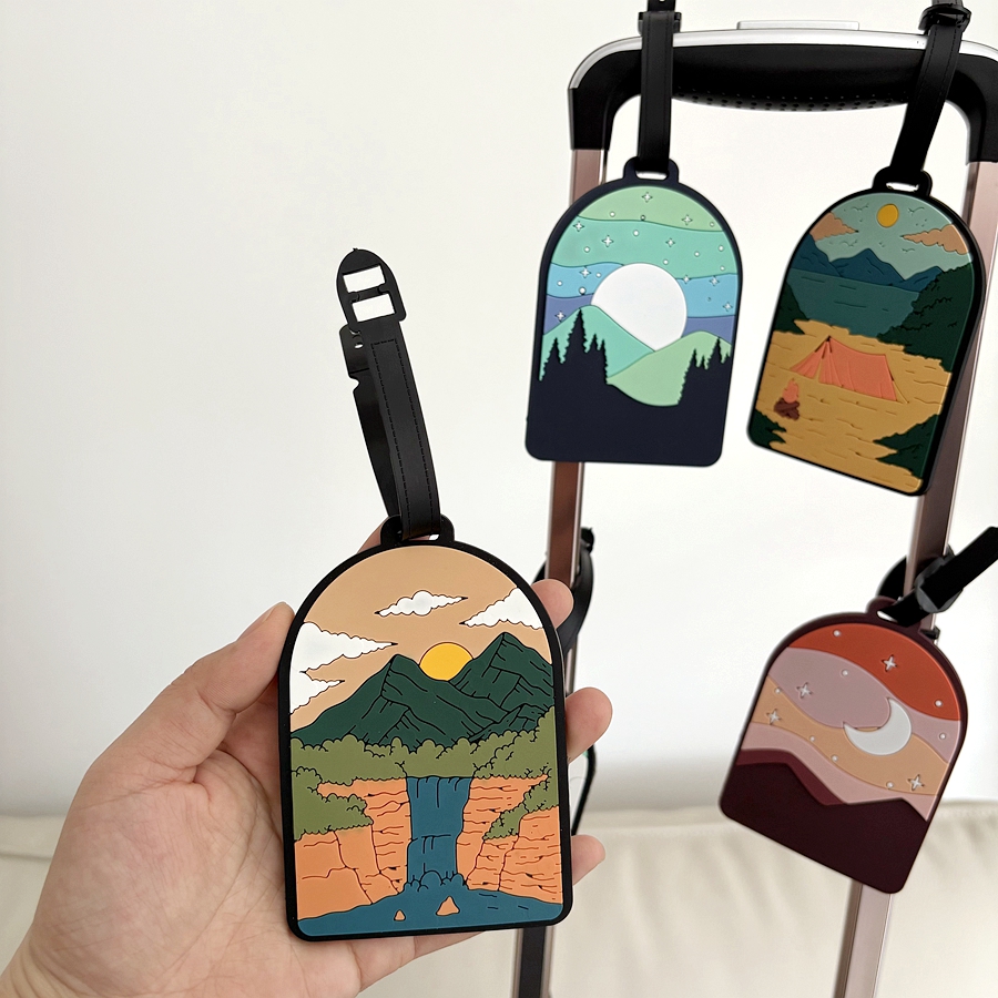 1/3/6pcs landscape luggage tag - Travel Accessories Personalised ulasan dan harga