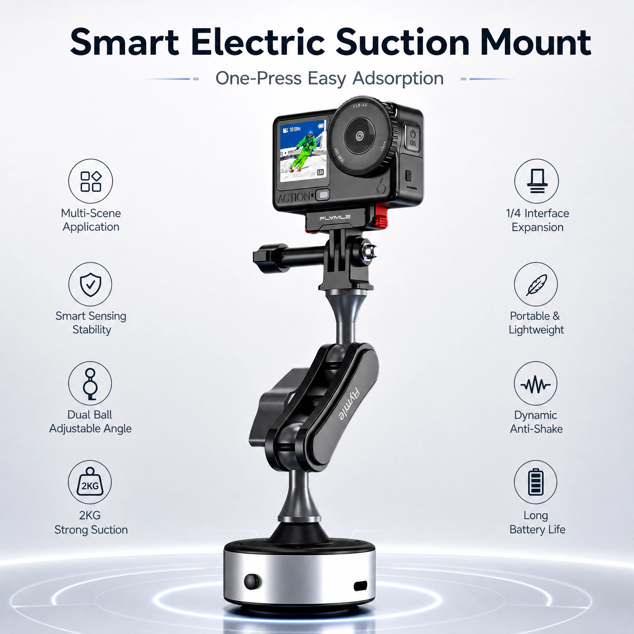Suction Cup Mount Holder Stand - Travel Video Accessories ulasan dan harga