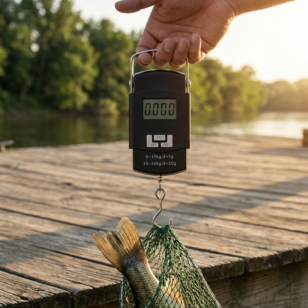 50kg/10g Portable LCD Electron - Luggage Scale Hanging ulasan dan harga