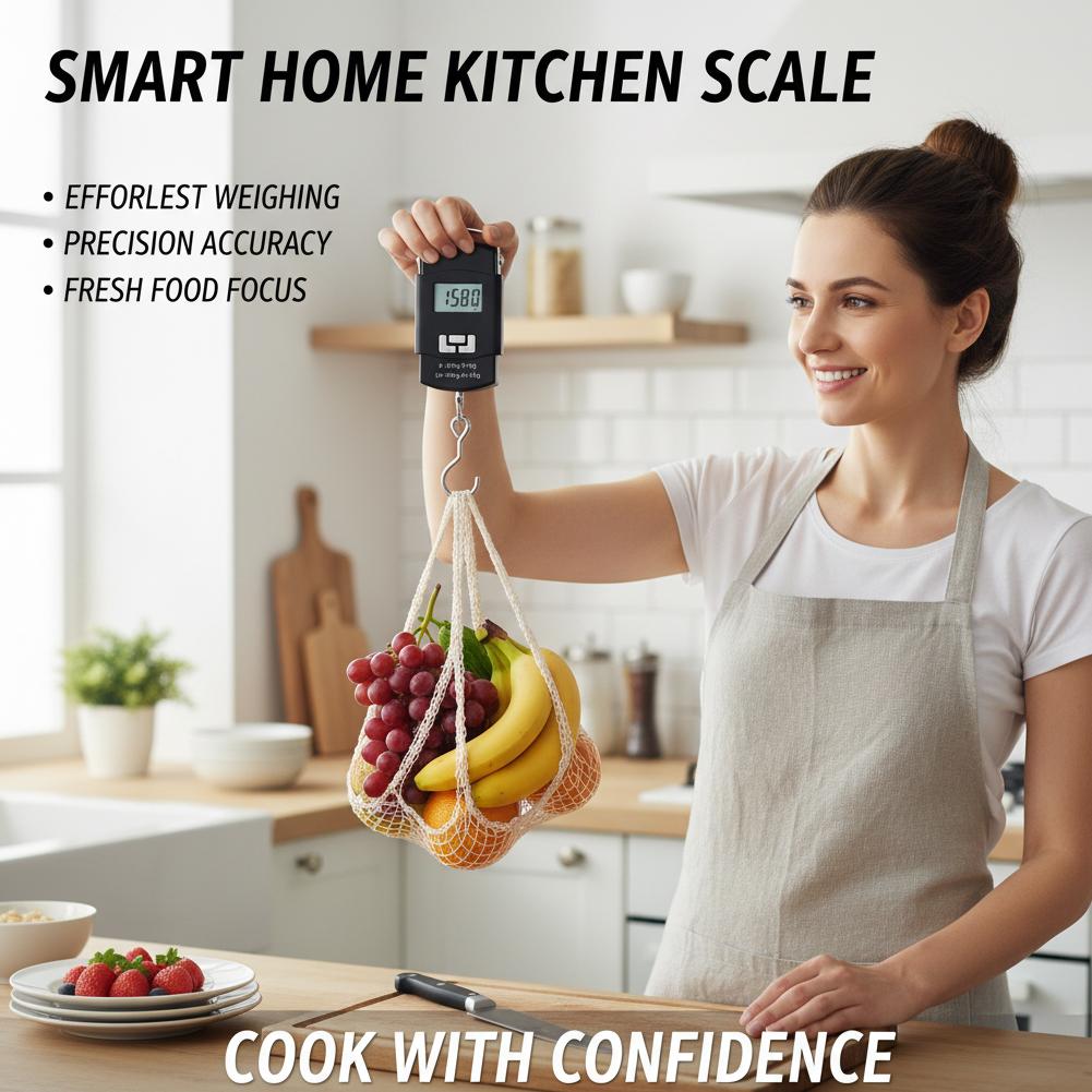 50kg/10g Portable LCD Electron - Luggage Scale Hanging ulasan dan harga