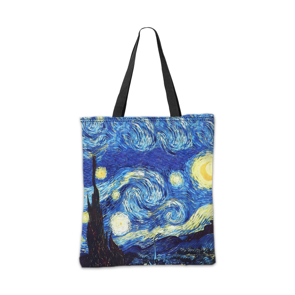 Van Gogh Series Tote Bag Cosme - Travel Packing Accessories ulasan dan harga