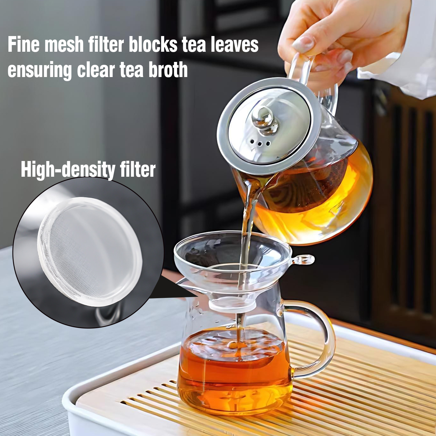 OANKR Glass Tea Strainer for L - Travel Kitchen Accessories ulasan dan harga