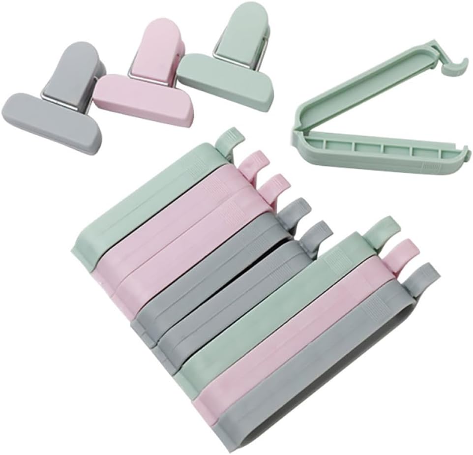 12pcs Plastic Bag Clips Sealin - Travel Kitchen Accessories ulasan dan harga