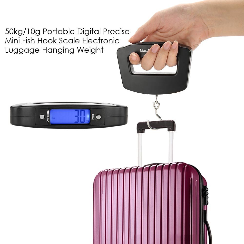 50kg Digital Fishing Scale Han - Luggage Scale Hanging ulasan dan harga