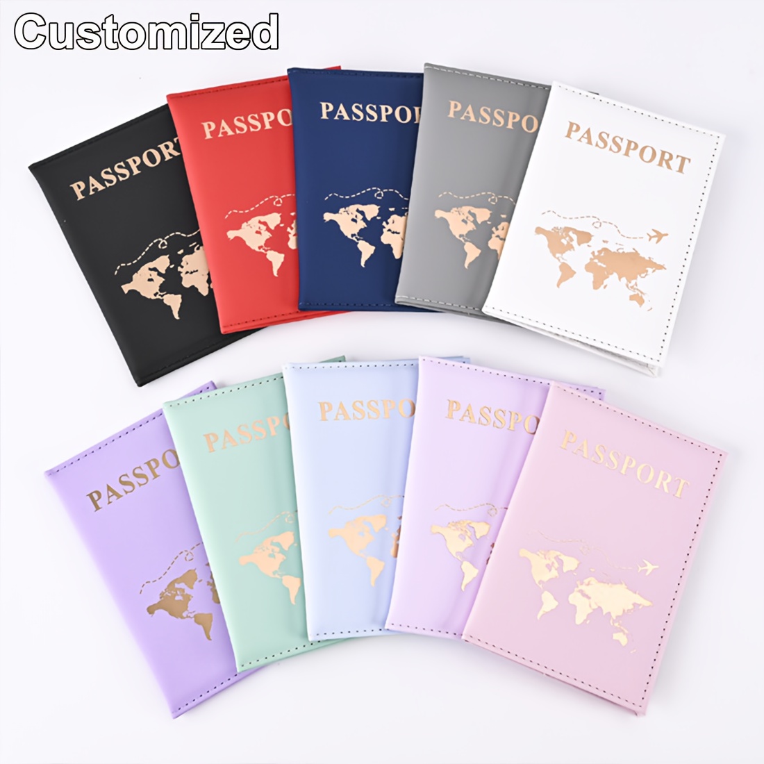 Custom Name World Map Passport - Travel Accessories Personalised ulasan dan harga