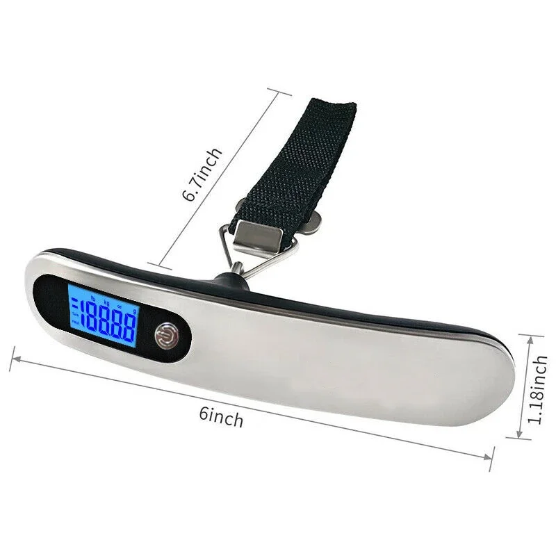 Portable 50kg 10g Digital Scal - Luggage Scale Hanging ulasan dan harga