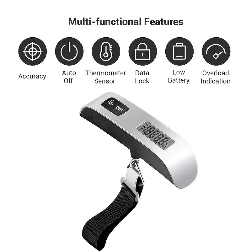 Portable Scale Digital LCD Dis - Luggage Scale Hanging ulasan dan harga
