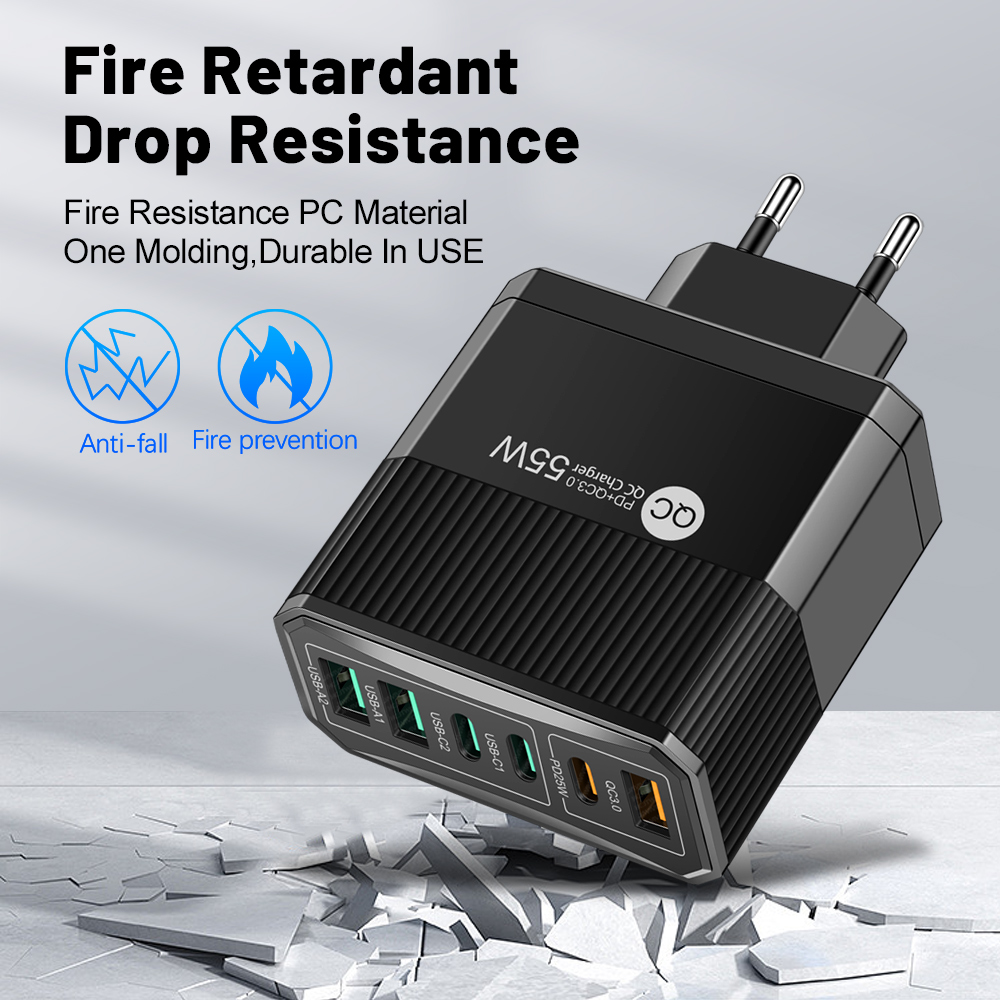 55W Fast Charging USB Charger  - Xiaomi Travel Accessories ulasan dan harga