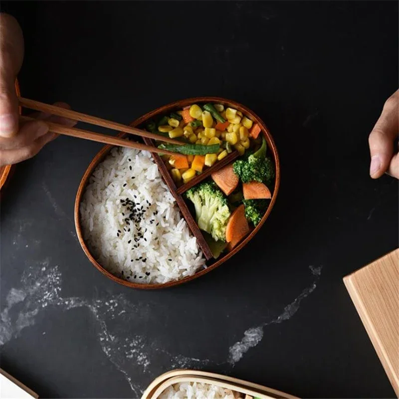 Japanese Style Bento Boxes Woo - Travel Kitchen Accessories ulasan dan harga