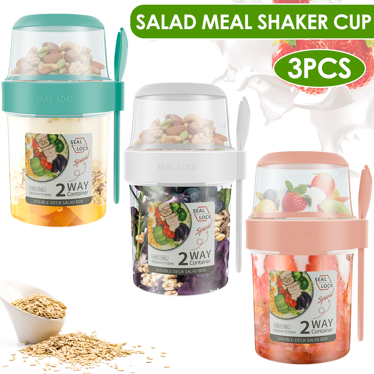 3/2Pcs Double-layer Fresh-keep - Travel Kitchen Accessories ulasan dan harga