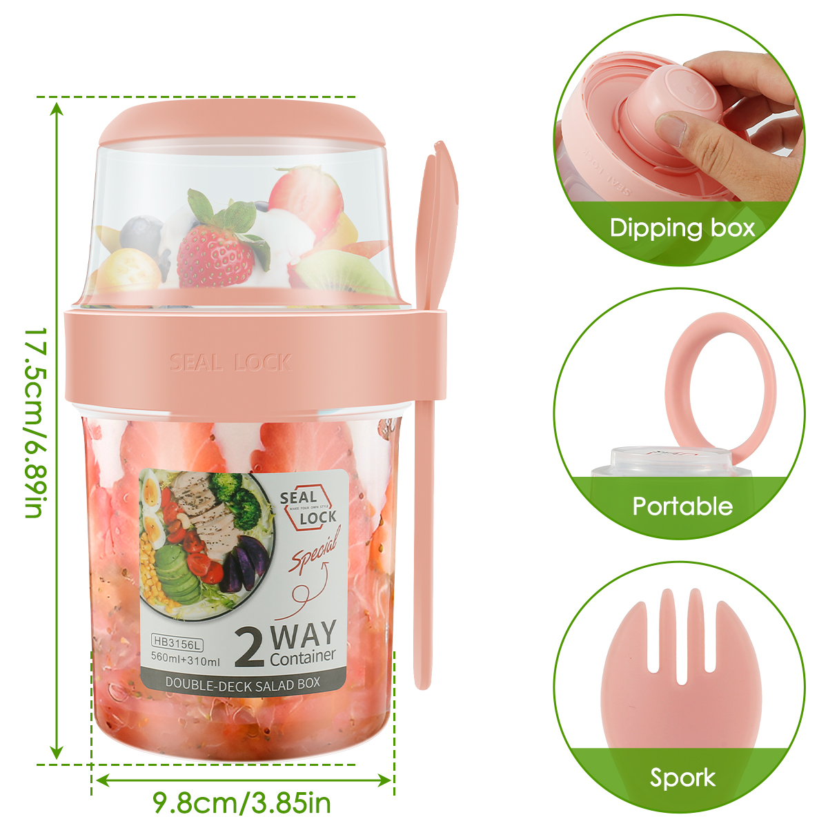 3/2Pcs Double-layer Fresh-keep - Travel Kitchen Accessories ulasan dan harga