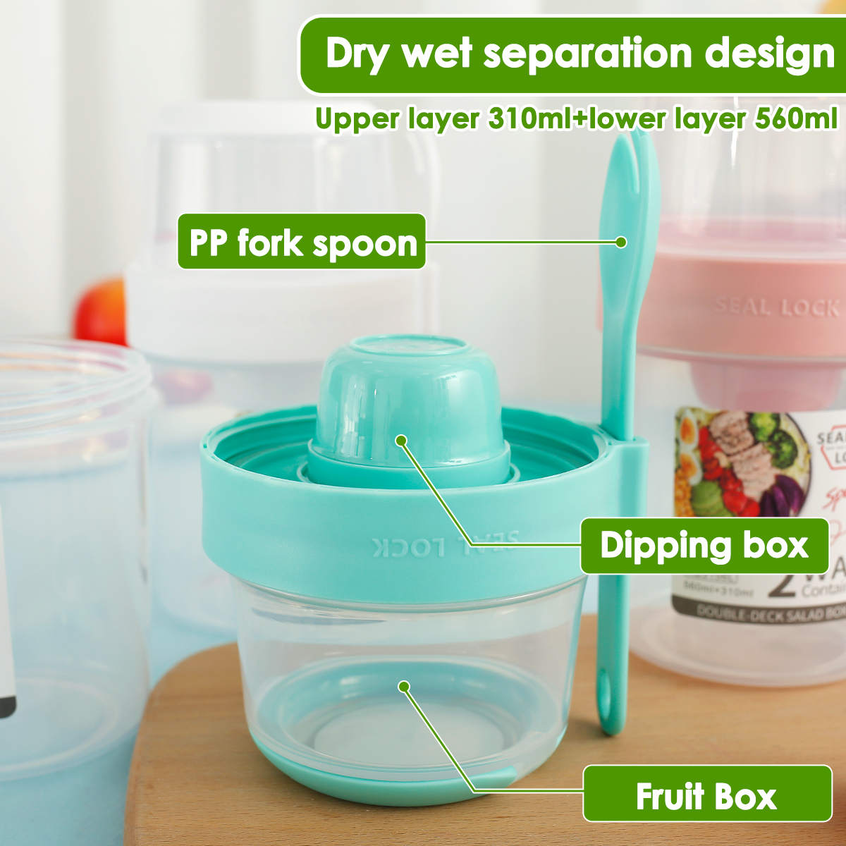 3/2Pcs Double-layer Fresh-keep - Travel Kitchen Accessories ulasan dan harga