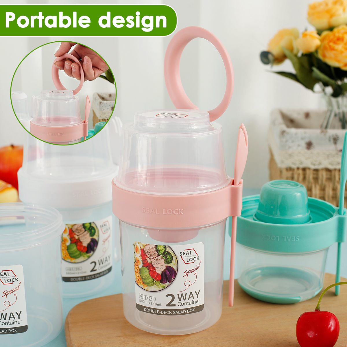 3/2Pcs Double-layer Fresh-keep - Travel Kitchen Accessories ulasan dan harga