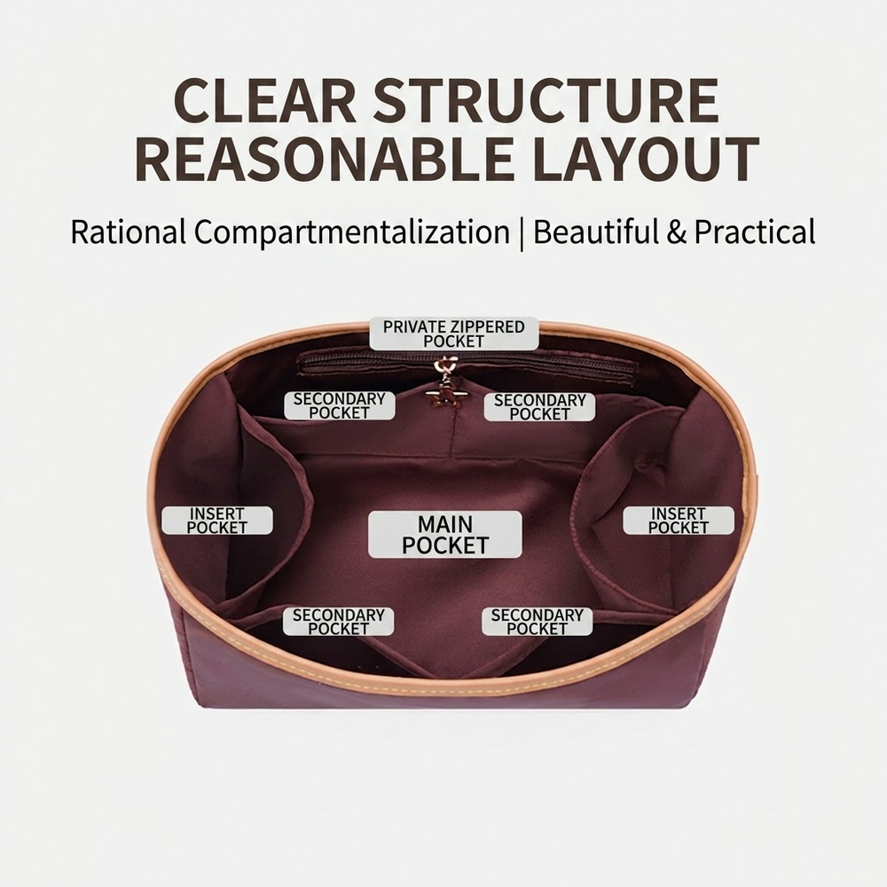 Nylon Insert Bag Organizer For - Travel Accessories Lv ulasan dan harga