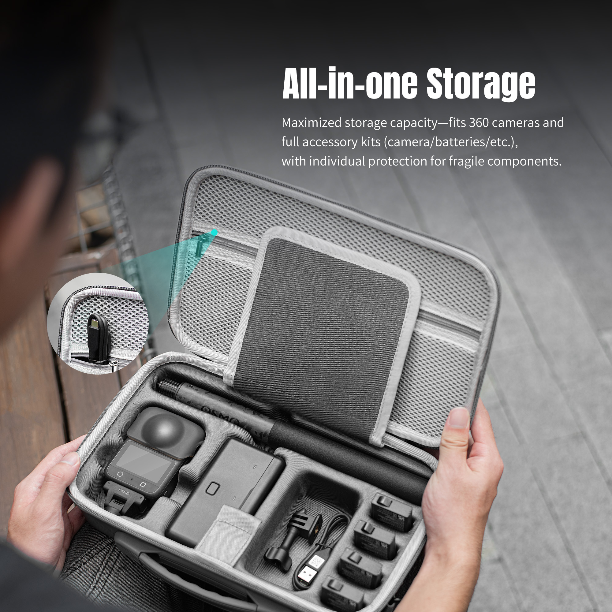 For DJI OSMO 360 Travel Carryi - Travel Accessories Case ulasan dan harga