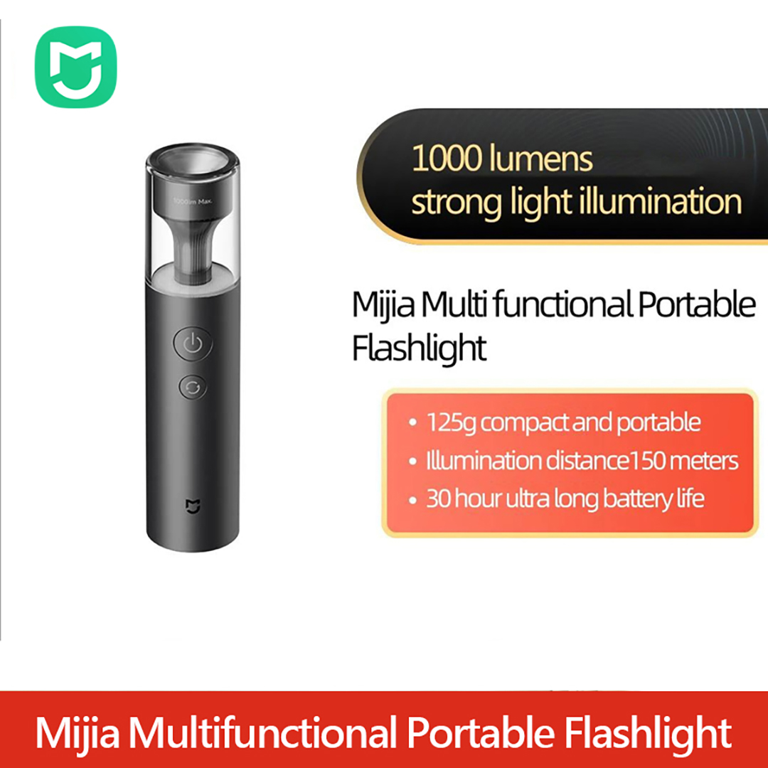 Mijia Led Flashlight Multi Fun - Xiaomi Travel Accessories ulasan dan harga