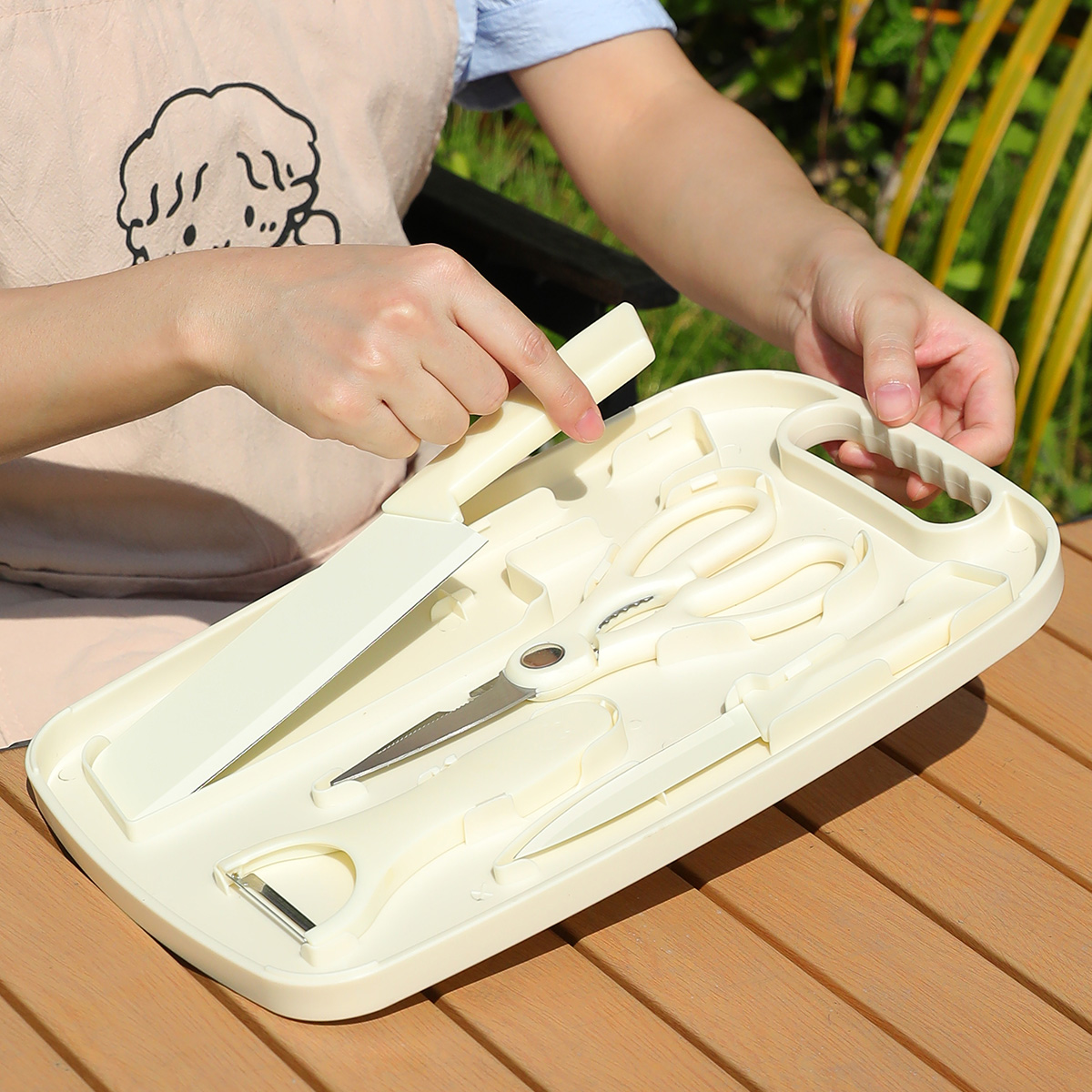 Portable Outdoor Picnic Set Kn - Travel Kitchen Accessories ulasan dan harga