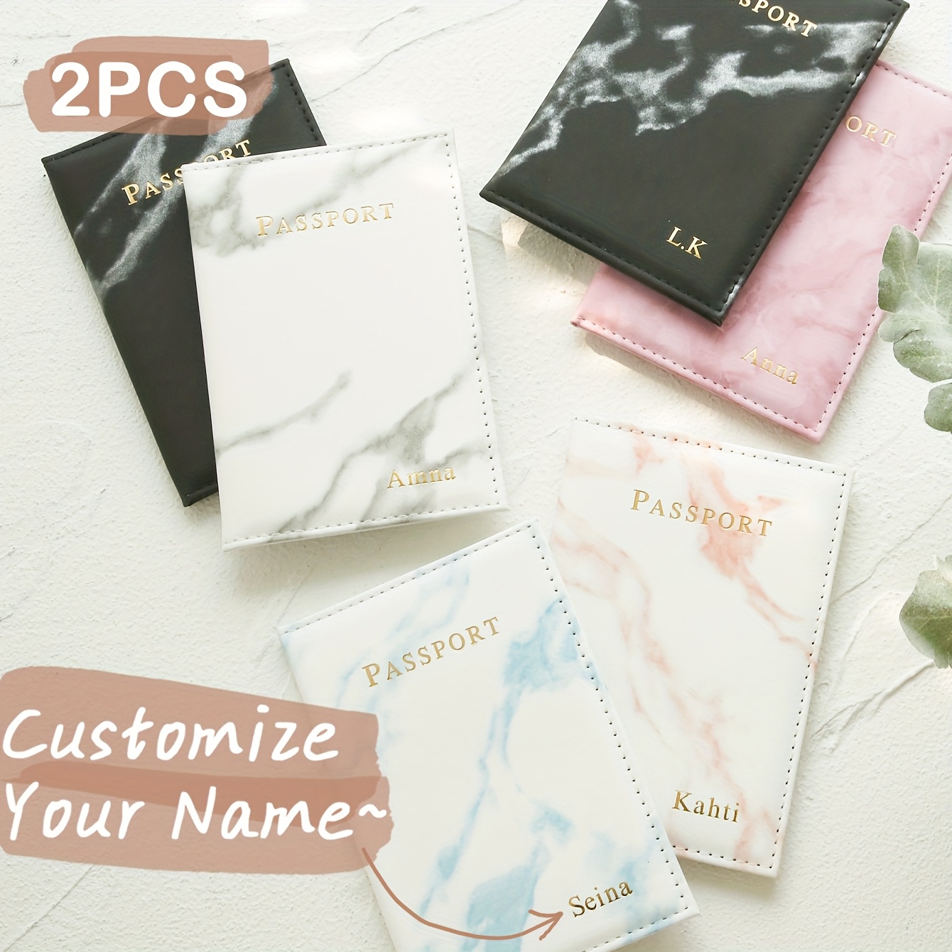 2PCS Custom Couple Passport Ho - Travel Accessories Personalised ulasan dan harga