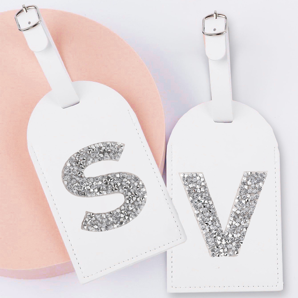 A-Z Rhinestone Monogram Leathe - Travel Accessories B&M ulasan dan harga