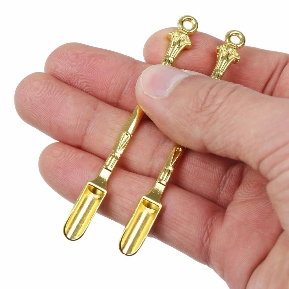 4Pcs 8cm Creative Metal Spoon  - Travel Kitchen Accessories ulasan dan harga
