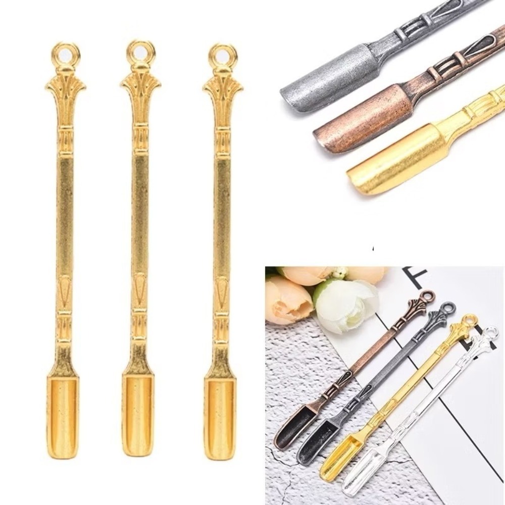 4Pcs 8cm Creative Metal Spoon  - Travel Kitchen Accessories ulasan dan harga