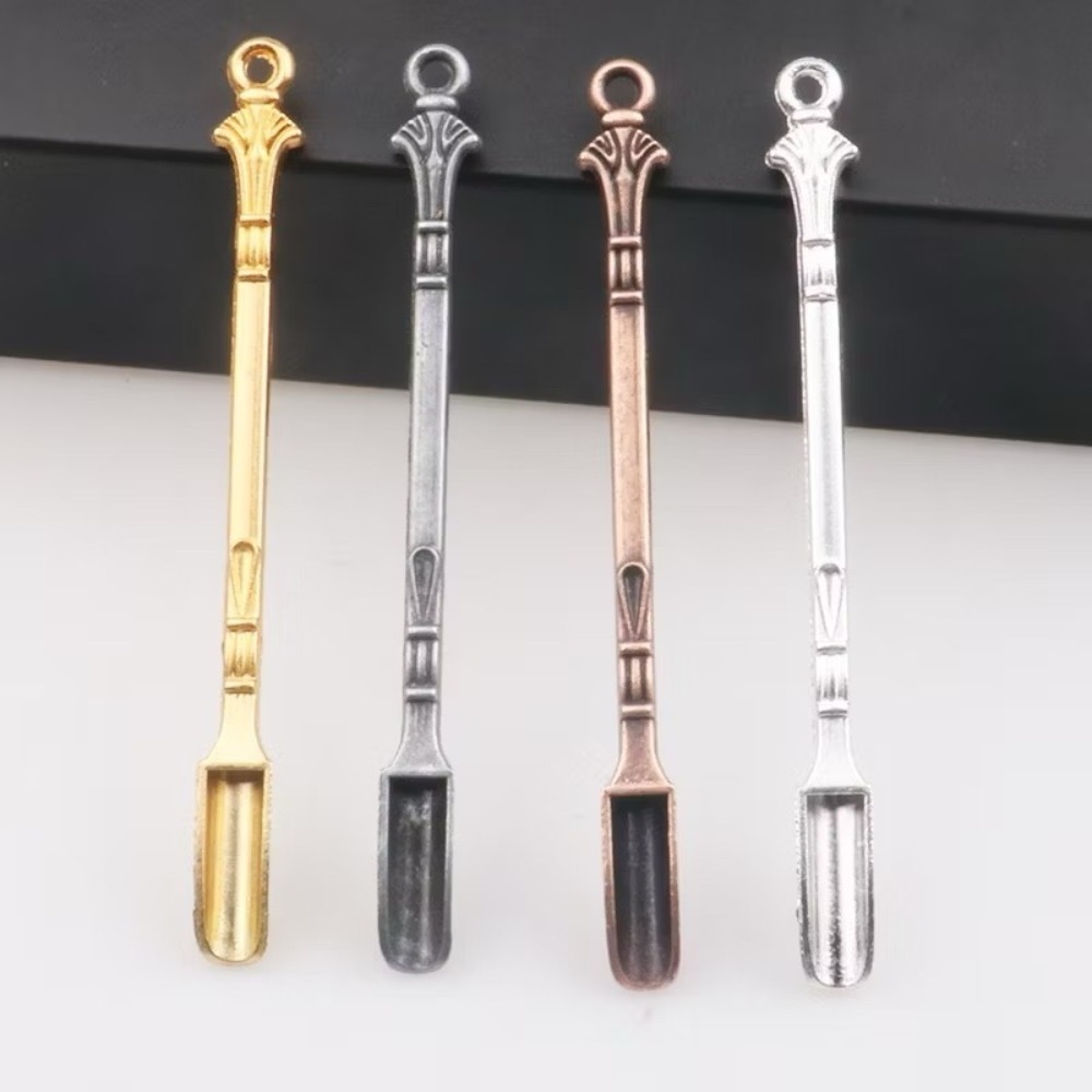 4Pcs 8cm Creative Metal Spoon  - Travel Kitchen Accessories ulasan dan harga