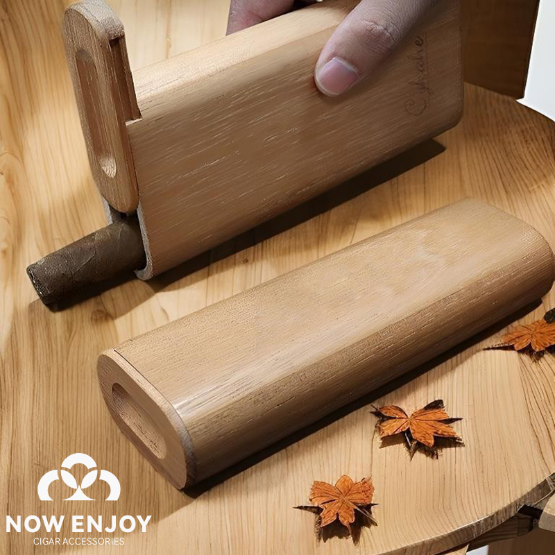 Portable Cigar Case Natural Ce - Travel Accessories Case ulasan dan harga