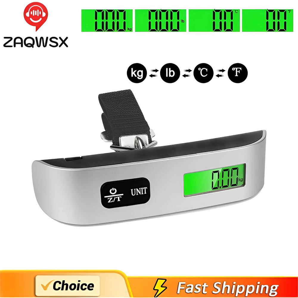 Portable Scale Digital LCD Dis - Luggage Scale Hanging ulasan dan harga