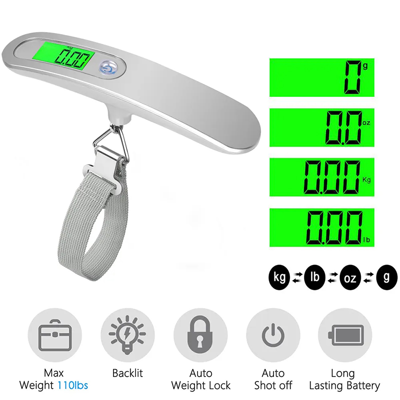 50kg/110 Pound Portable Hangin - Luggage Scale Hanging ulasan dan harga
