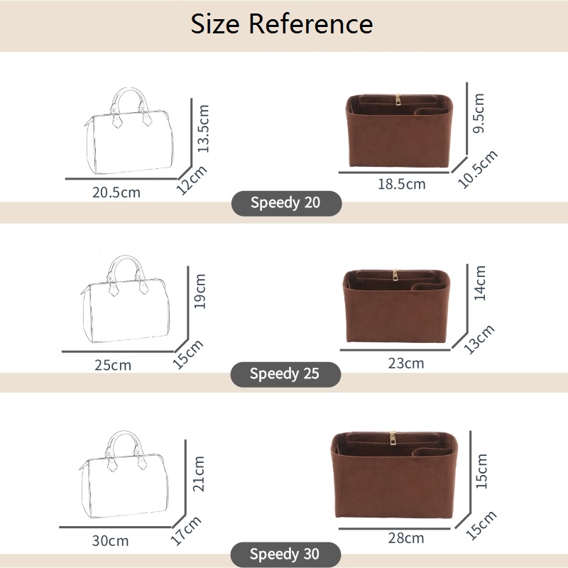 Velvet Insert Bag Organizer Fo - Travel Accessories Lv ulasan dan harga